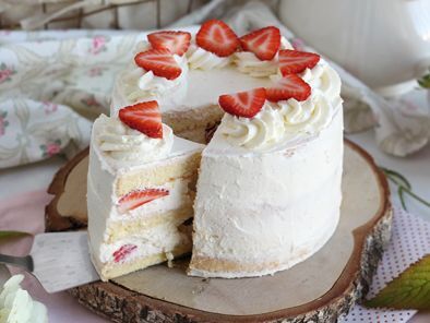 Le plus joli gâteau aux fraises pour le Printemps !