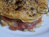 Recette Lasagnes au jambon et artichauts en lanières et en crème