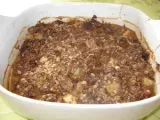 Recette Crumble aux figues et poires à la farine de chataigne et au sucre complet