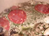 Recette Roti de veau au chorizo et champignons