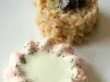 Recette Timbale de saumon à l'aneth et risotto aux truffes