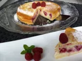 Recette Gâteau magique vanille framboise - recette thermomix
