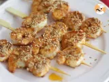 Brochettes de crevettes sauce chinoise