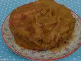 Recette Gâteau renversé à la rhubarbe et au caramel au beurre salé