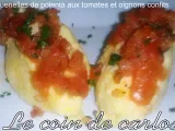 Recette Quenelles de polenta aux tomates et oignons confits
