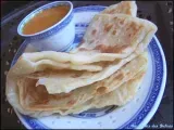 Recette Roti prata ( singaporean flat bread ), curry sauce