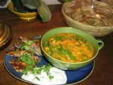 Recette Soupe lentilles, épinards et citron et galettes de sarrasin aux légumes, 