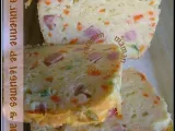 Recette Cake multicolore à la julienne de légumes & au jambon