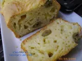 Recette Cake au cantal, lardons et olives