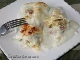 Recette P'tits cannelloni chou frisé, chèvre et lardons