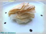 Recette Feuilleté de gorgonzola aux poires caramélisées