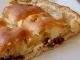 Recette Tarte biscuitée pommes et cranberries