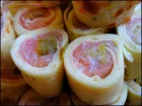 Recette Makis de crêpe au saumon, poireau et crème citronnée