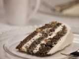 Recette Gâteau au pavot et mousse vanillée au chocolat blanc