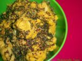 Recette Hot curry chou fleur-épinard-quinoa rouge
