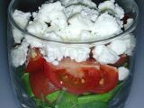 Recette Verrine cresson, féta et tomate cerise