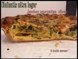 Recette Clafoutis ultra léger jambon courgettes olives