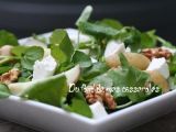 Recette Salade de cresson, pomme de terre, chèvre et noix