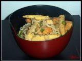 Recette Nouilles chinoises au tofu et à la sauce coco-gingembre