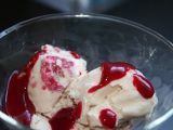 Recette Crème glacée chocolat blanc framboises