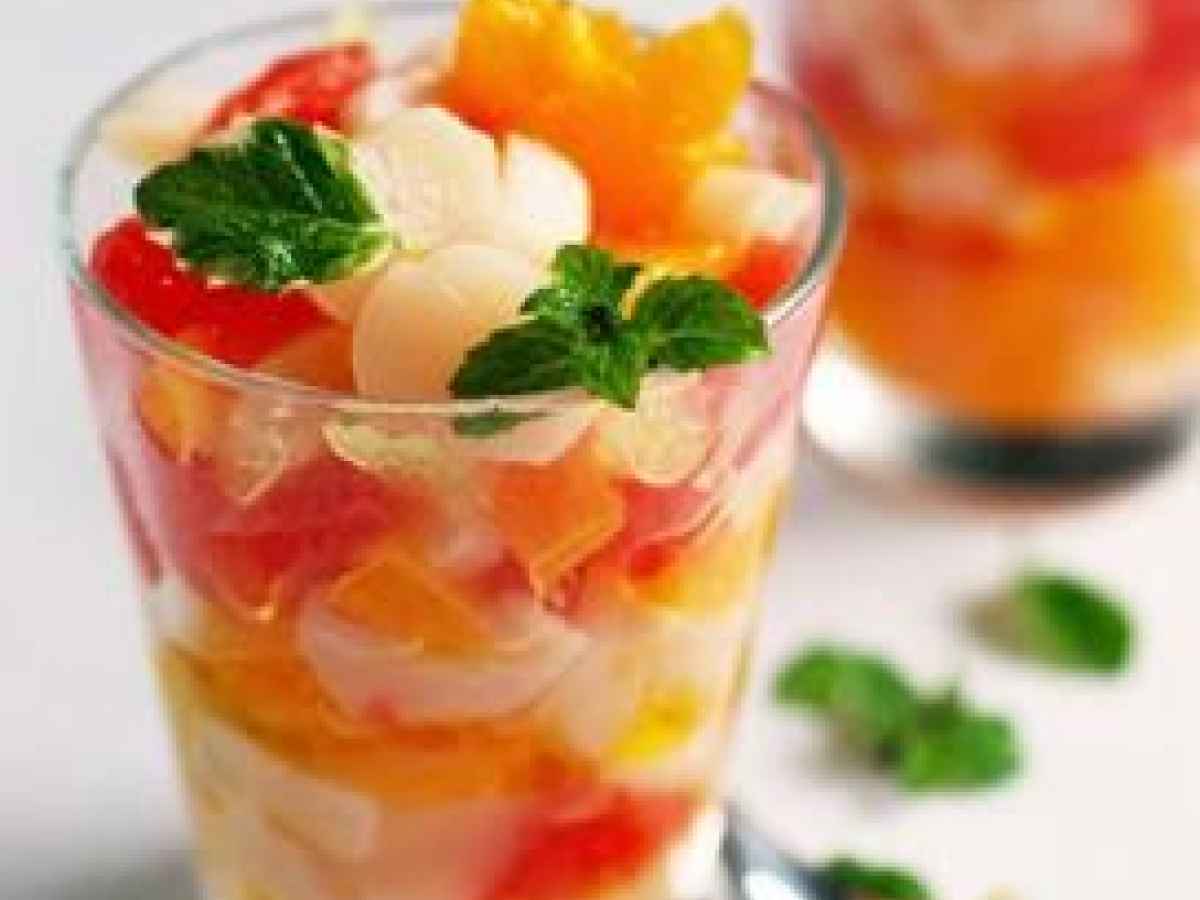 Verrine de noix de saint-jacques aux agrumes, Recette Ptitchef