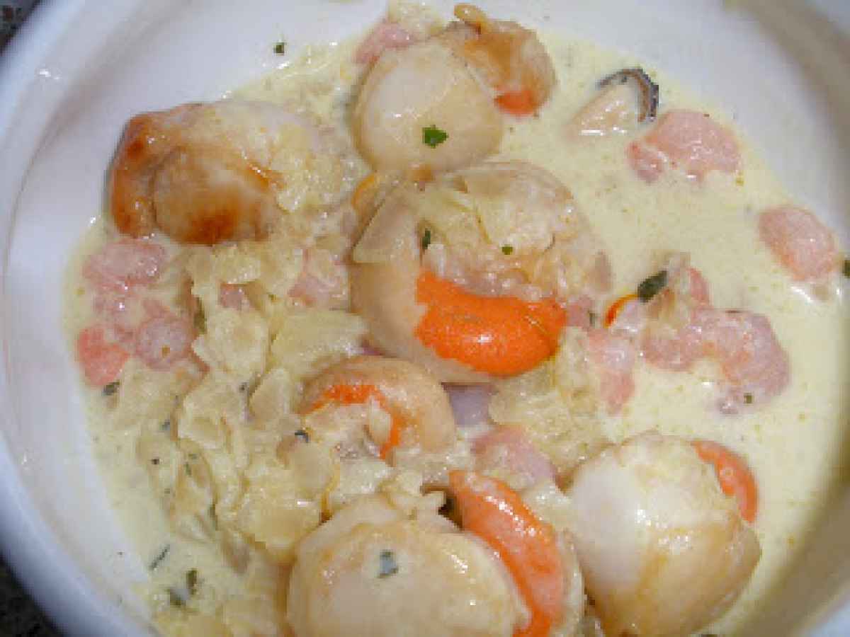 Cassolette soufflée de fruits de mer, Recette Ptitchef