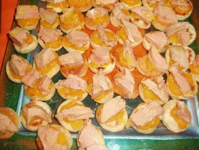 Recette Naans chutney de mangues et foie gras.