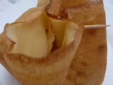 Recette Recette de crêpes et une aumônière de crêpes aux pommes