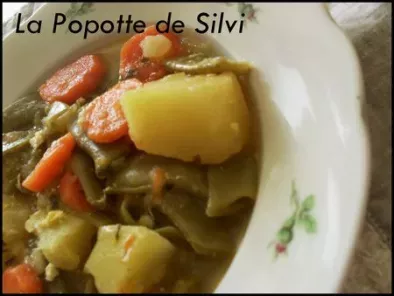 Recette Haricots coco plats en sauce avec pommes de terre (portugal)