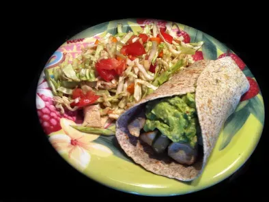 Recette Diet' burrito: poulet con guacamole !