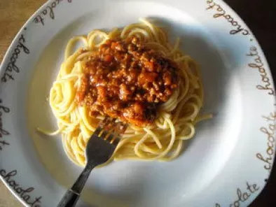Recette Spaghettis a la bolognaise