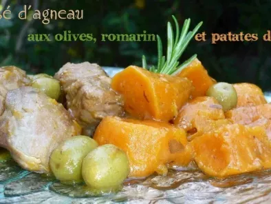 Recette Sauté d'agneau aux olives, romarin et patates douces