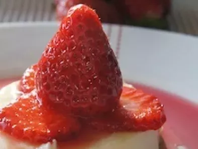 Recette Sable fin de fraises et panna cotta