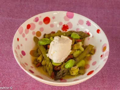Recette Salade aux asperges vertes et aux tomates confites