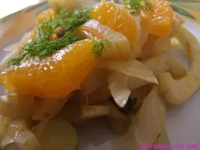 Recette Salade tiède de fenouil à l'orange