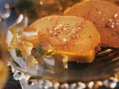 Recette Foie gras a la gelee de sauterne ou de jurancon