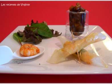 Recette Croustilles de crevettes & chutney de mangue