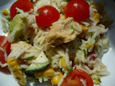 Recette Salade de riz au bord de l'océan - meeres - reissalat
