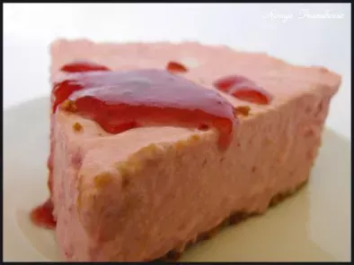 Recette Enfin: le cheesecake à la fraise, sans oeuf et sans cuisson