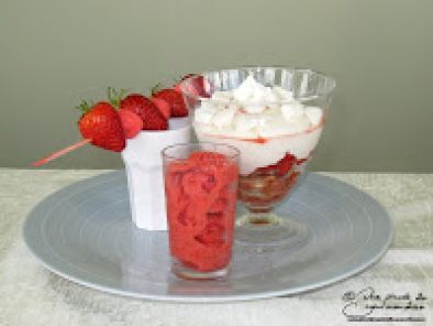 Recette Trio de desserts carrément fraisy