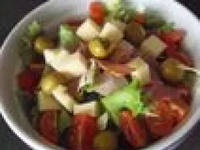 Recette Salade jambon cru gruyère