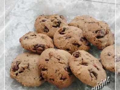 Recette Biscuits aux canneberges et chocolat sans gluten