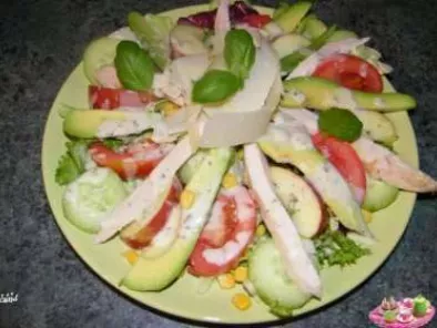 Recette Salade gourmande poulet pomme avocat