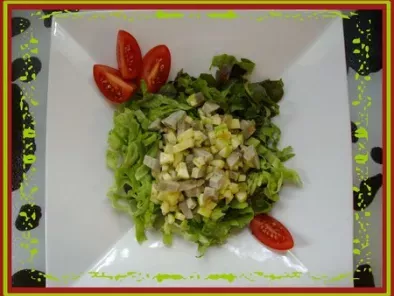 Recette Salade de fond d'artichaud et courgette crue