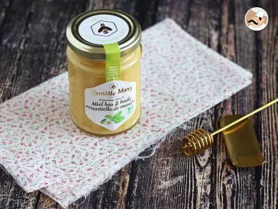 Le miel Bio à l'huile essentielle de menthe de la Famille Mary