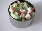 Etape 4 - Krabben-Gurkensalat - Salade de concombre et crevettes grises