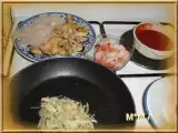 Etape 5 - Filet de perche, moules, crevettes et purée de courgettes