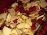 Etape 2 - Crumble pommes et framboises aux éclats de chocolat blanc