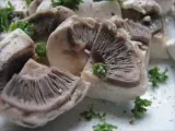 Etape 3 - Brochettes de champignons crus & jambon de Bayonne