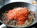 Etape 3 - Tarte à la viande hachée et sauce tomate